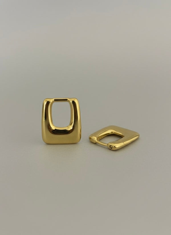 18k Gold Plated Auric Edge Hoops