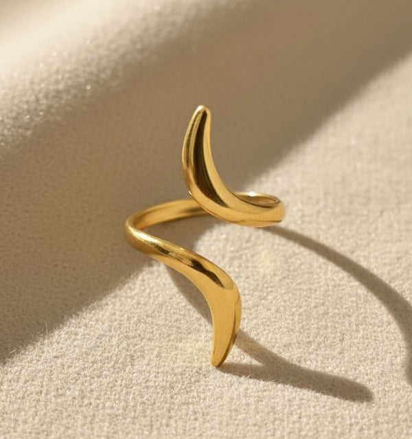 18k Gold Plated Flare Ring