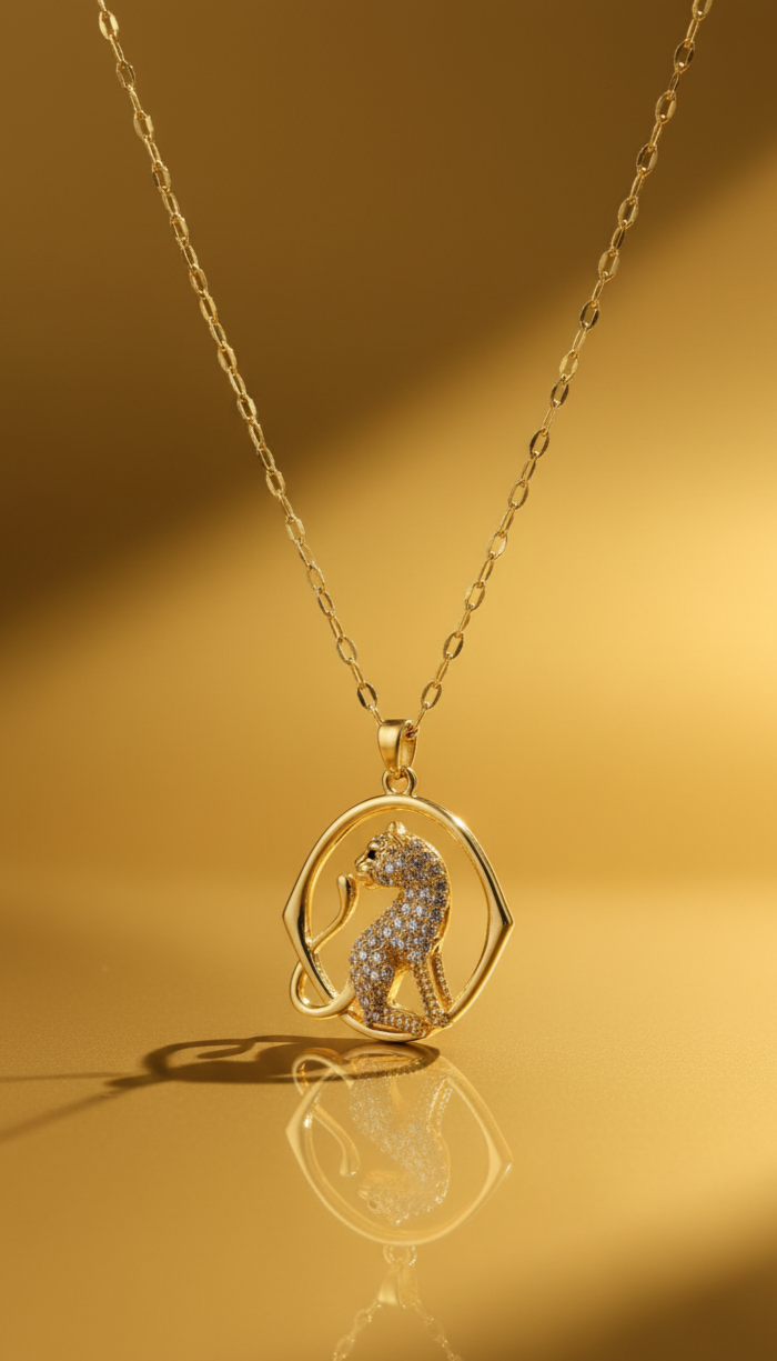 The Wild Spirit Leopard Pendant Necklace
