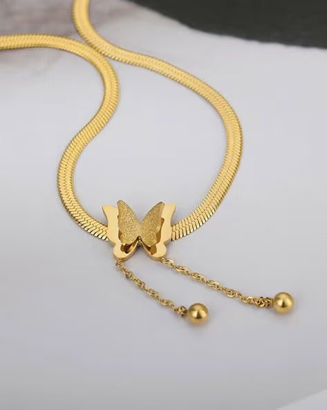The Butterfly Whisper Serpent Chain Necklace